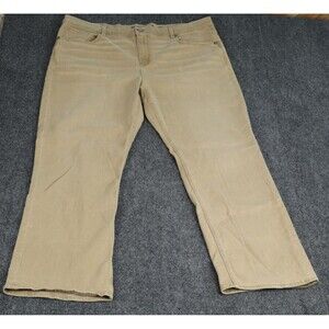 BKE Seth Khaki Straight Leg Jeans Men 42R Buckle Tan